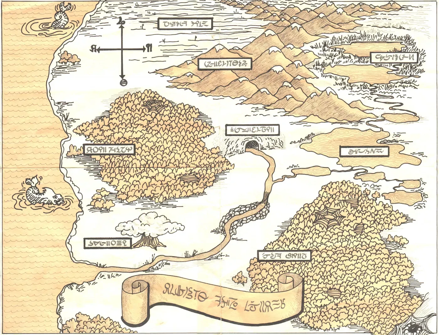 The map that came with the boxed game